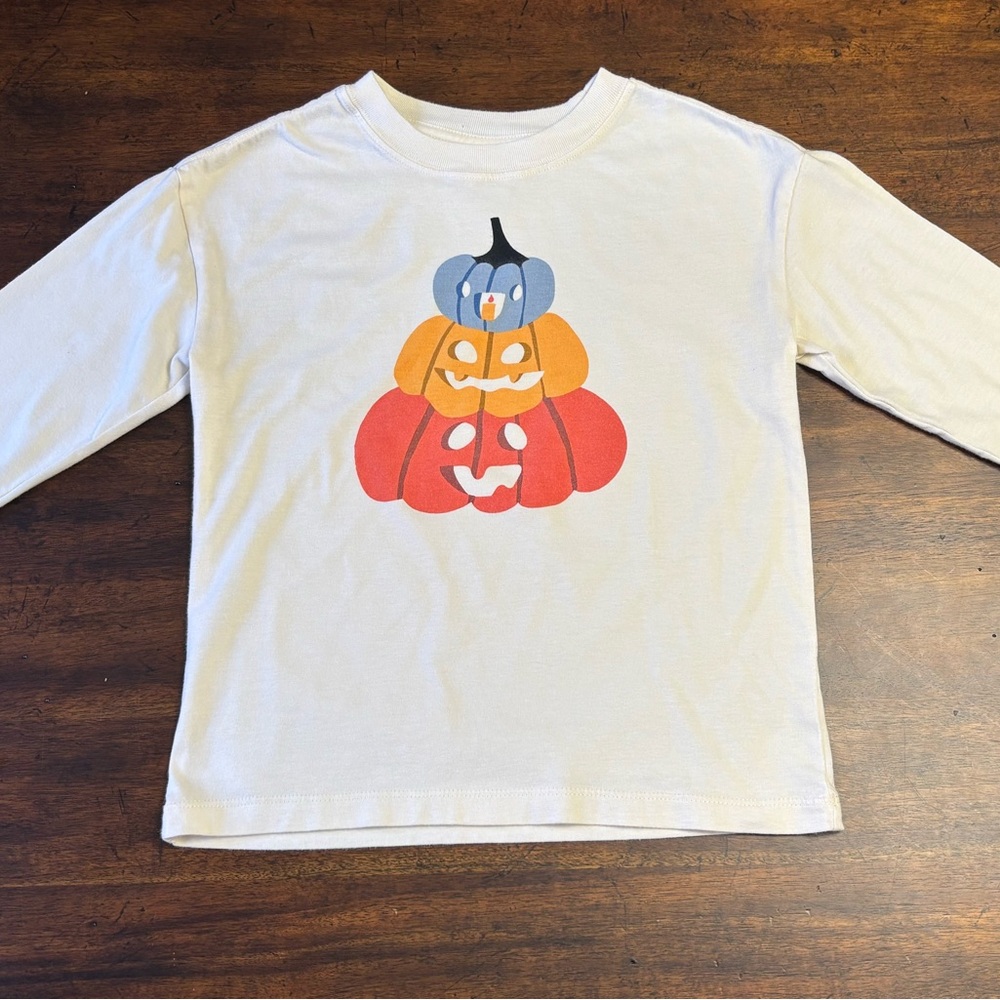 Hanna Anderson Kids Pumpkin Graphic Long Sleeve Shirt